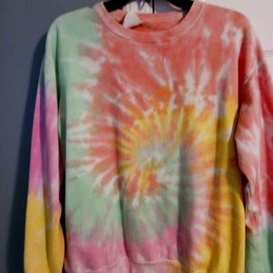 Colorful Sweatshirt.  Dreamsickle size M